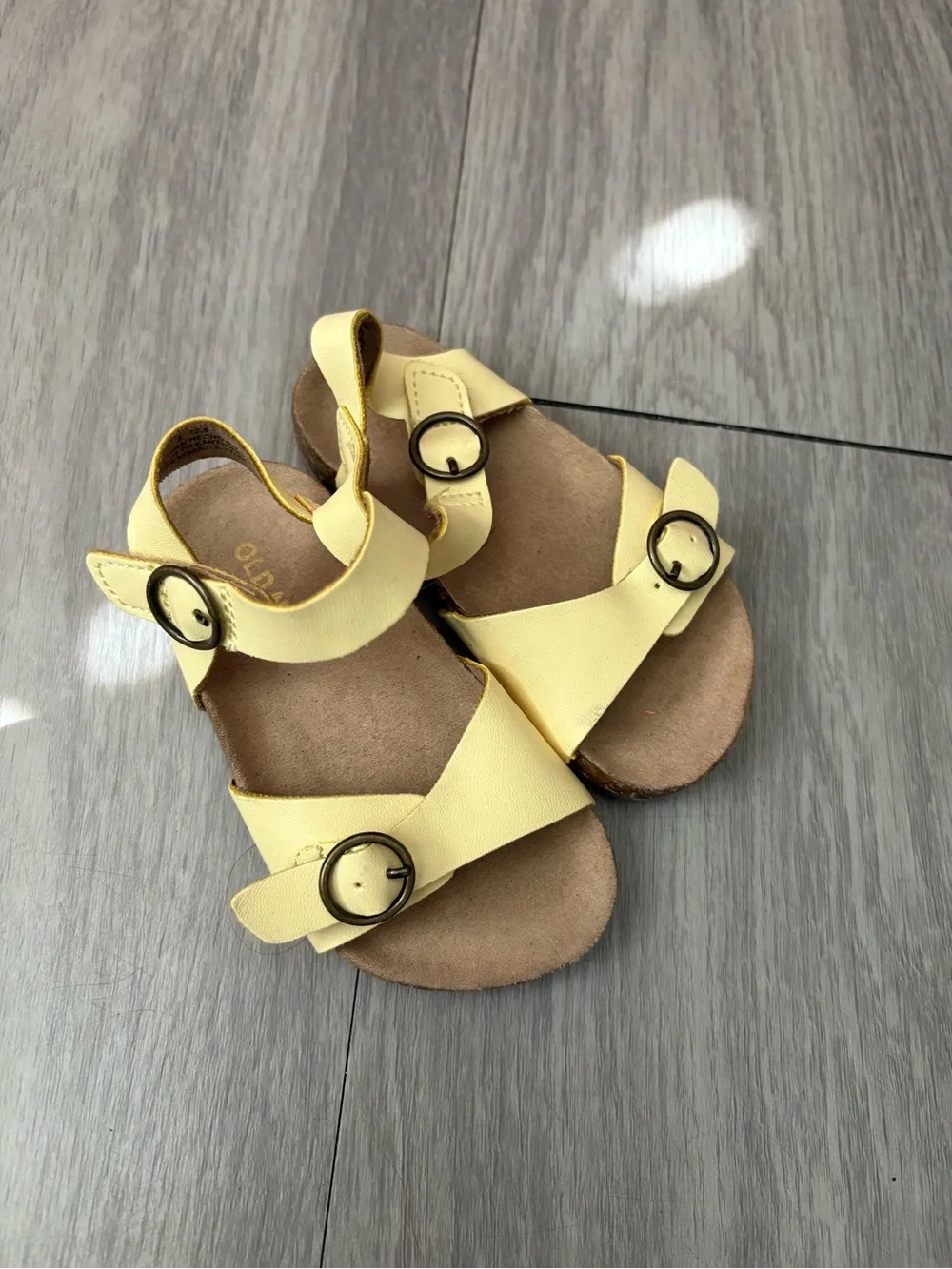 Old Navy Yellow Double-Buckle Kids Sandals